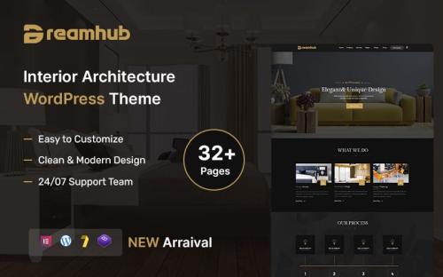 DreamHub – Interior and Architecture WordPress Theme theme free